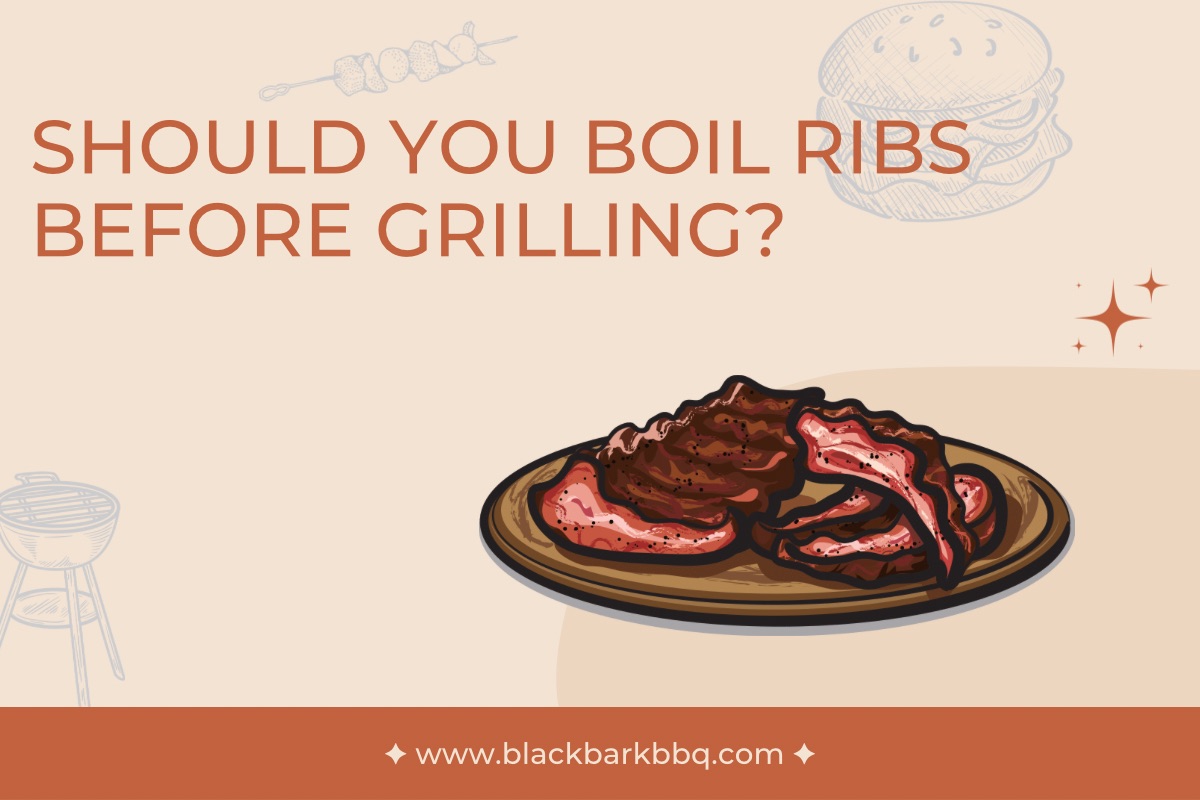 Boil ribs then outlet bbq