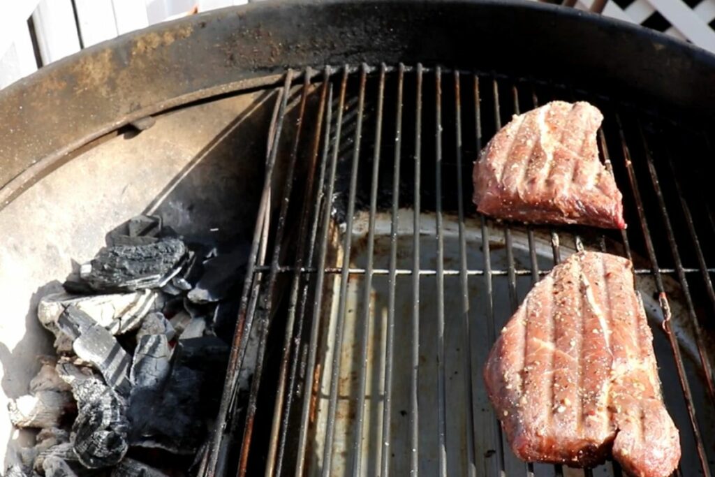 Grilling The Steak